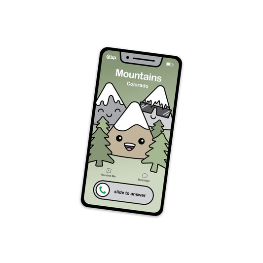 Mountains Calling Sticker